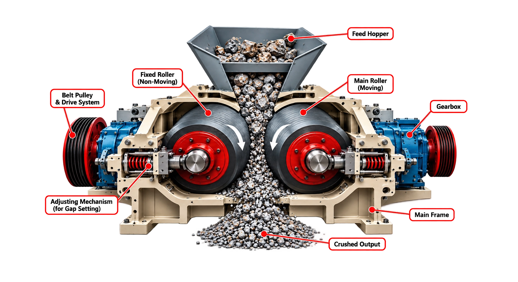 Roller Crusher Wear Parts